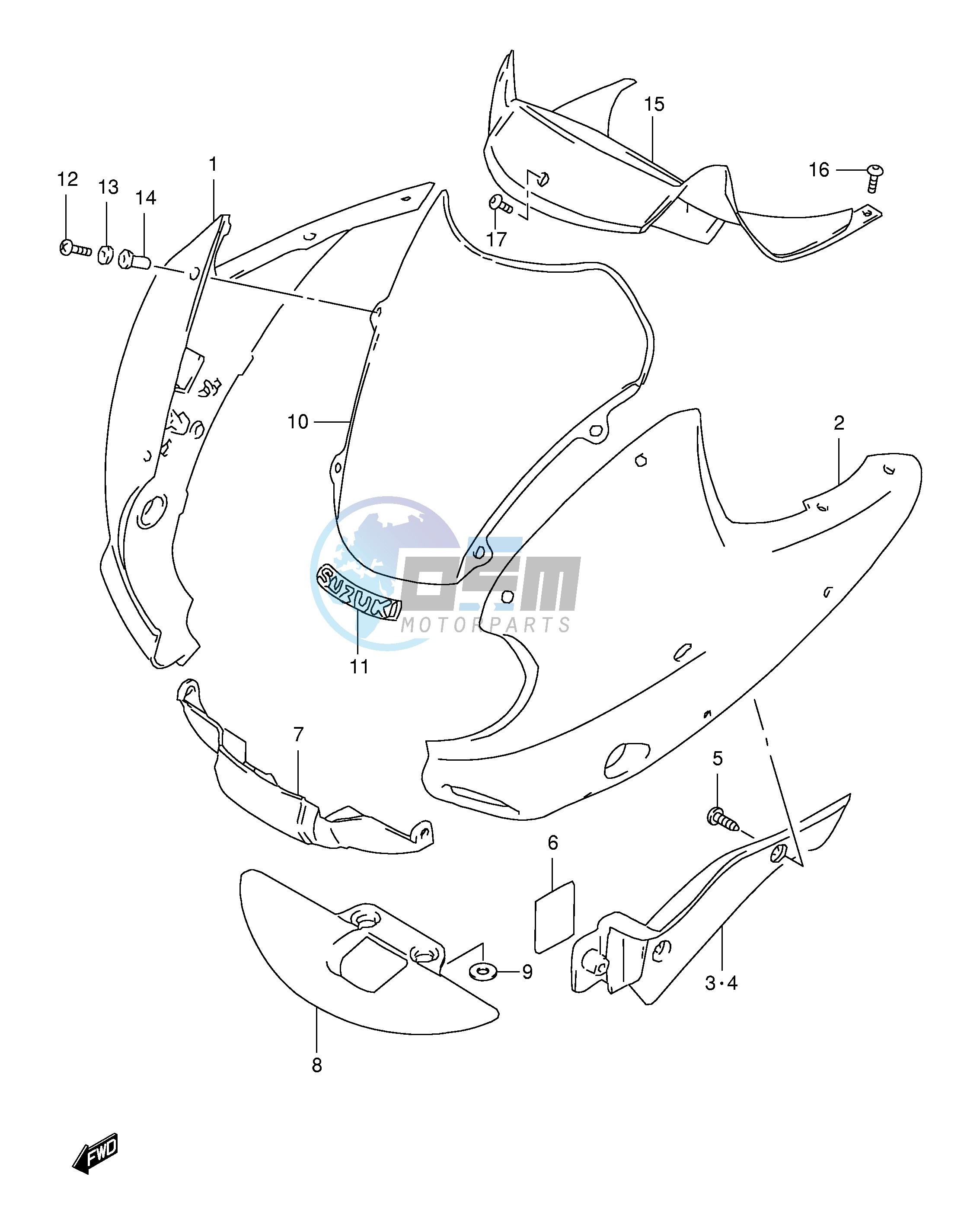 COWLING (MODEL V)