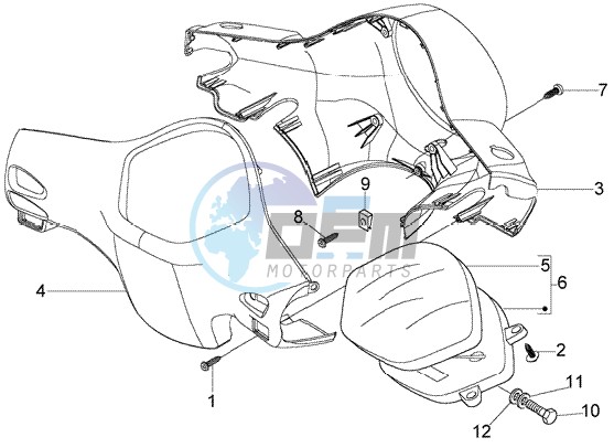 Speedometer Kms. - handlebar covers