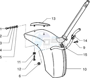 PX 200 E drawing Front mudguard