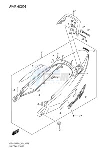 GSX-1250F ABS EU drawing SEAT TAIL COVER