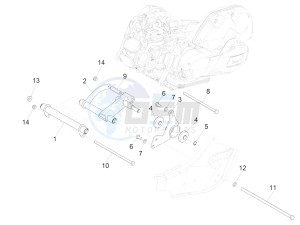 GTS SUPER- SUPER SPORT 150 4T 3V IE ABS E3-E4 (APAC) drawing Swinging arm