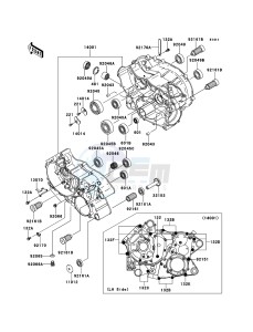 KVF360 4x4 KVF360ADF EU GB drawing Crankcase