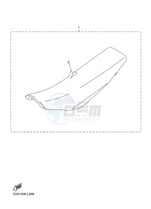 WR450F (1DXJ 1DXF 1DXH 1DXG) drawing SEAT