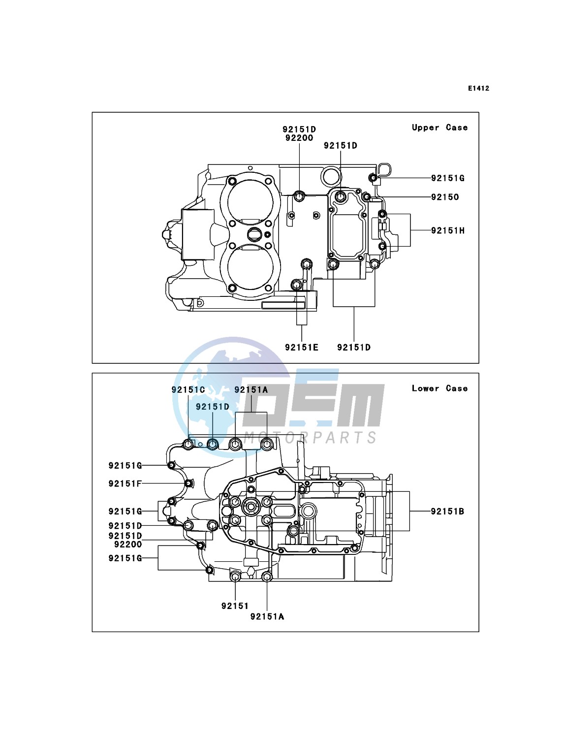 Crankcase Bolt Pattern