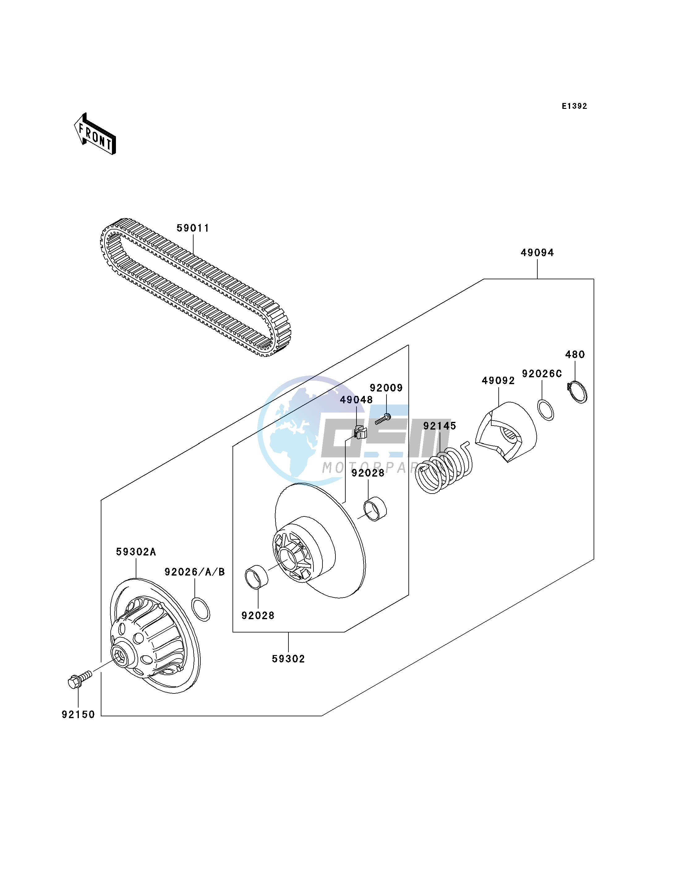 DRIVEN CONVERTER_DRIVE BELT