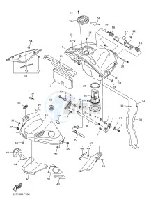 YZF-R1 998 R1 (2CR1 2CR2) drawing FUEL TANK