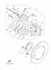 MT-07 MTN690-U (BHH5) drawing REAR BRAKE CALIPER