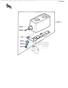 KDX 250 B [KDX250] (B2) [KDX250] drawing METER -- 82 KDX250-B2- -