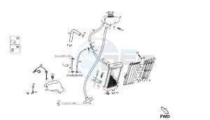 SENDA SM DRD RACING - 50 CC 2T EURO2 drawing COOLING SYSTEM