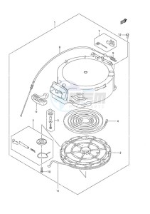 DF 25 drawing Recoil Starter