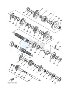 YFM700R YFM70RSBK (2LSN) drawing TRANSMISSION