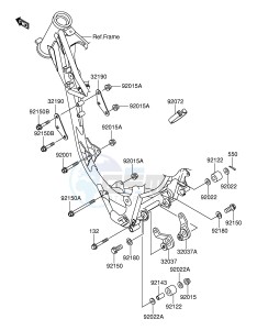 RM100 (E21) drawing ENGINE MOUNT