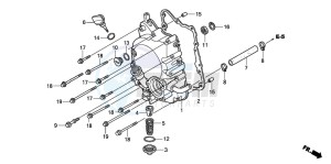 SH150S 125 drawing RIGHT CRANKCASE COVER