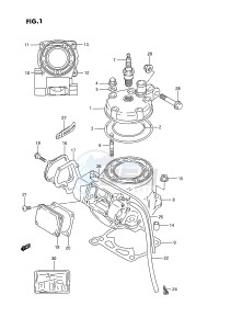 RM125 (E2) drawing CYLINDER