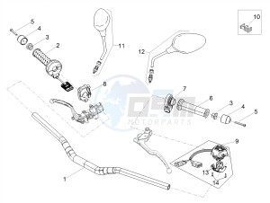 TUONO 1100 V4 RF E4 ABS (NAFTA) drawing Handlebar - Controls