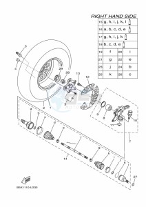 YFM700FWB KODIAK 700 (B6KE) drawing FRONT WHEEL 2