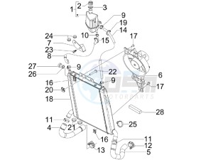 X7 125 Euro 3 drawing Cooling system