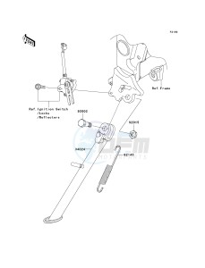 EX250 J [NINJA 250R] (J8F-J9FA) J9FA drawing STAND-- S- -