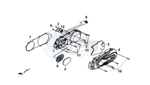 JOYMAX Z 300I ABS (L9) EU drawing L. CRANK CASE COVER