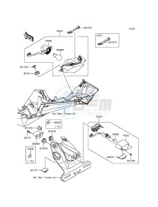 NINJA_250SL BX250AFSA XX (EU ME A(FRICA) drawing Taillight(s)