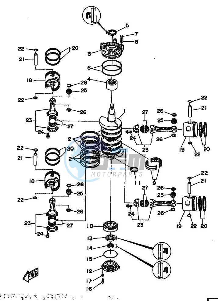 CRANKSHAFT--PISTON