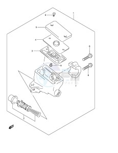 GSF1200 (E2) Bandit drawing FRONT MASTER CYLINDER (GSF1200SK1 SK2 SK3 SK4 SK5 SZK5)