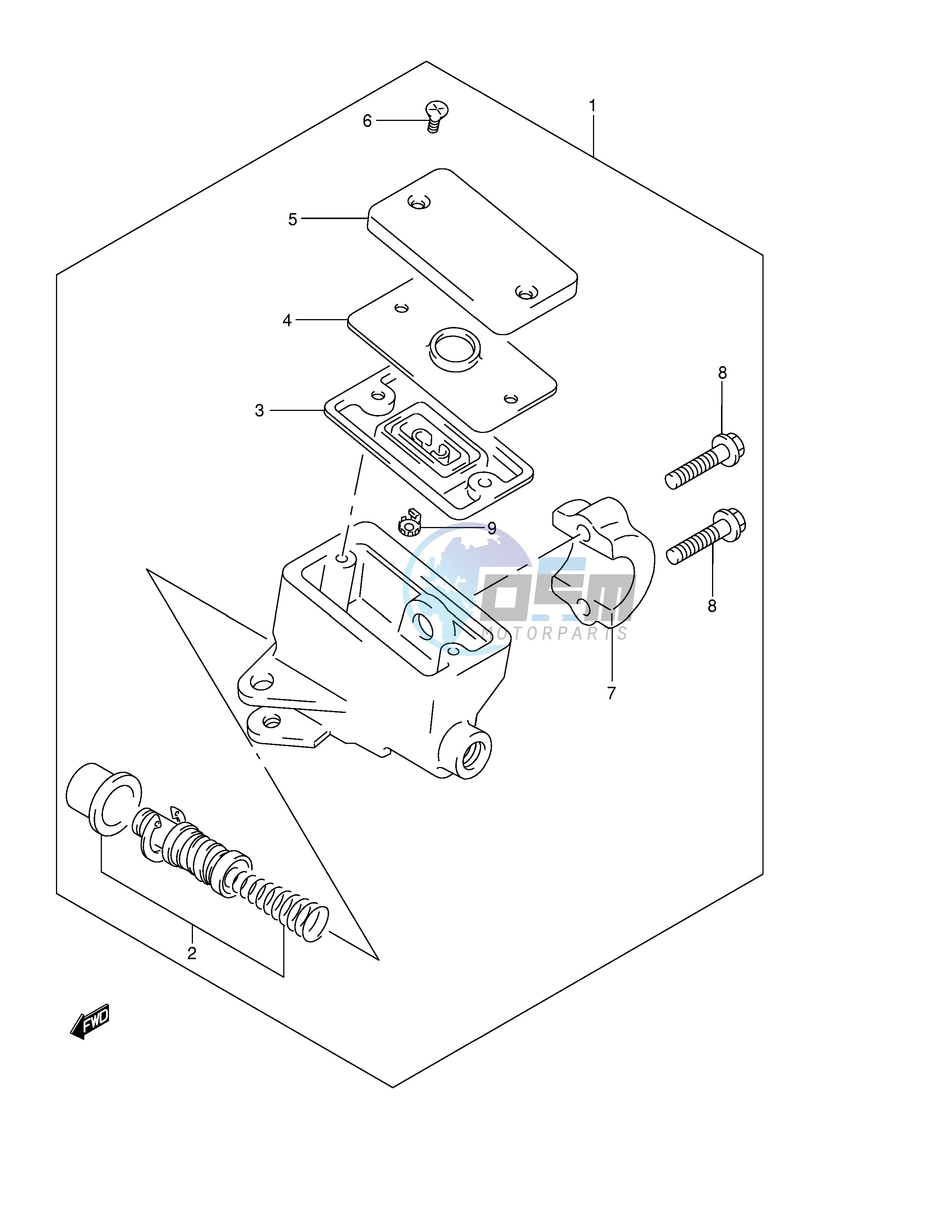 FRONT MASTER CYLINDER (GSF1200SK1 SK2 SK3 SK4 SK5 SZK5)