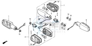 CB600F2 CB600S drawing WINKER (1)