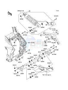 VERSYS_1000 KLZ1000ADF FR GB XX (EU ME A(FRICA) drawing Suspension/Shock Absorber