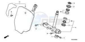 CRF150RB9 Europe Direct - (ED / T19) drawing STEERING STEM