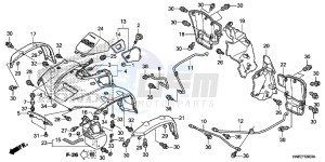 TRX680FAE TRX680 Europe Direct - (ED) drawing FRONT FENDER