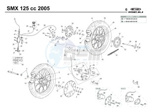 SMX 125 4T drawing WHEELS