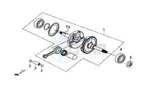 GTS 300I ABS L7 drawing CRANKSHAFT  / PISTON / PISTON RING