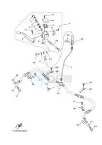 YFM450FWA YFM45GDXG GRIZZLY 450 IRS (1CUT) drawing FRONT MASTER CYLINDER