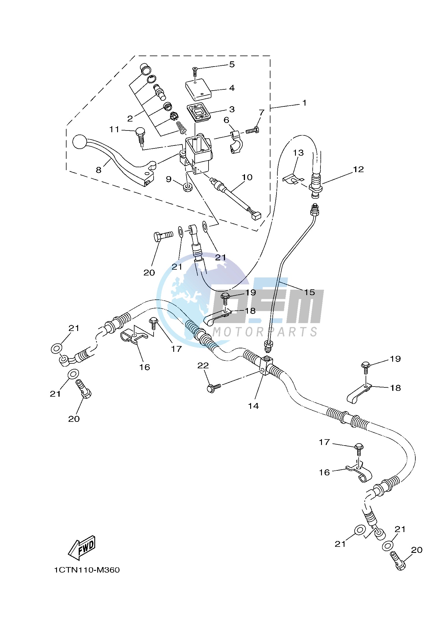 FRONT MASTER CYLINDER