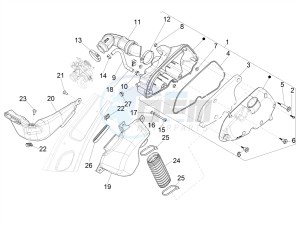 PRIMAVERA 150 4T 3V IGET ABS E4 (NAFTA) drawing Air filter