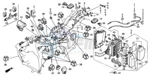 GL1500A GOLDWING ASPENCADE drawing WIRE HARNESS