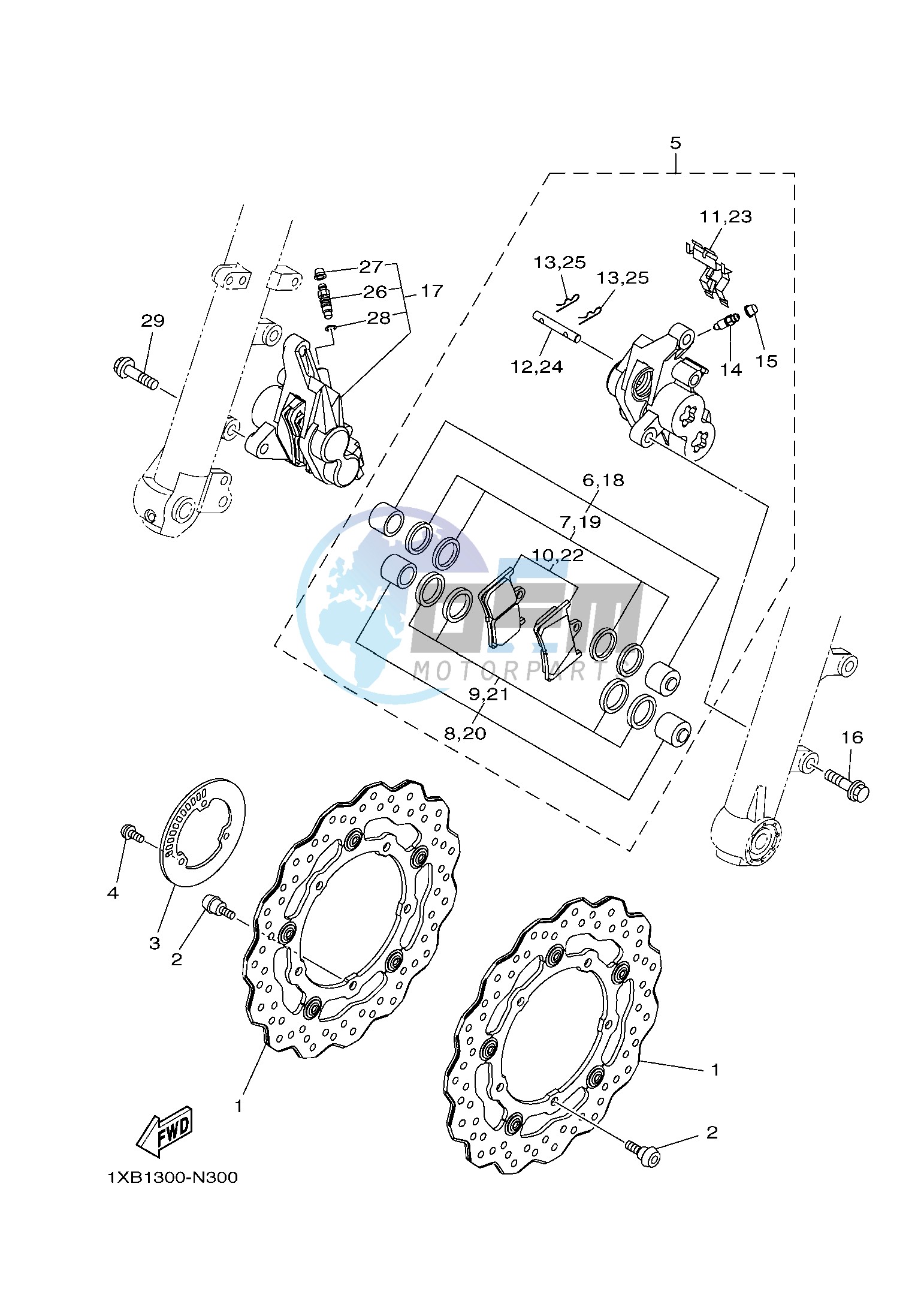 FRONT BRAKE CALIPER