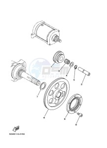 YFM450FWBD KODIAK 450 (B5R3) drawing STARTER CLUTCH