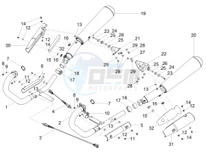 V7 III Stone 750 e4 (EMEA) drawing Exhaust pipe