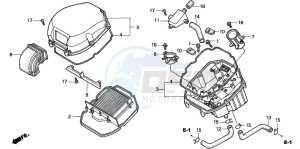 VTR1000F FIRE STORM drawing AIR CLEANER