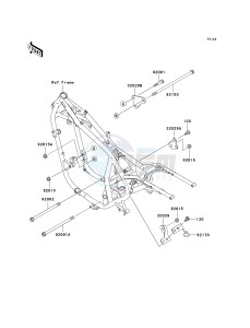 EN 500 C [VULCAN 500 LTD] (C6F-C9F) C6F drawing ENGINE MOUNT