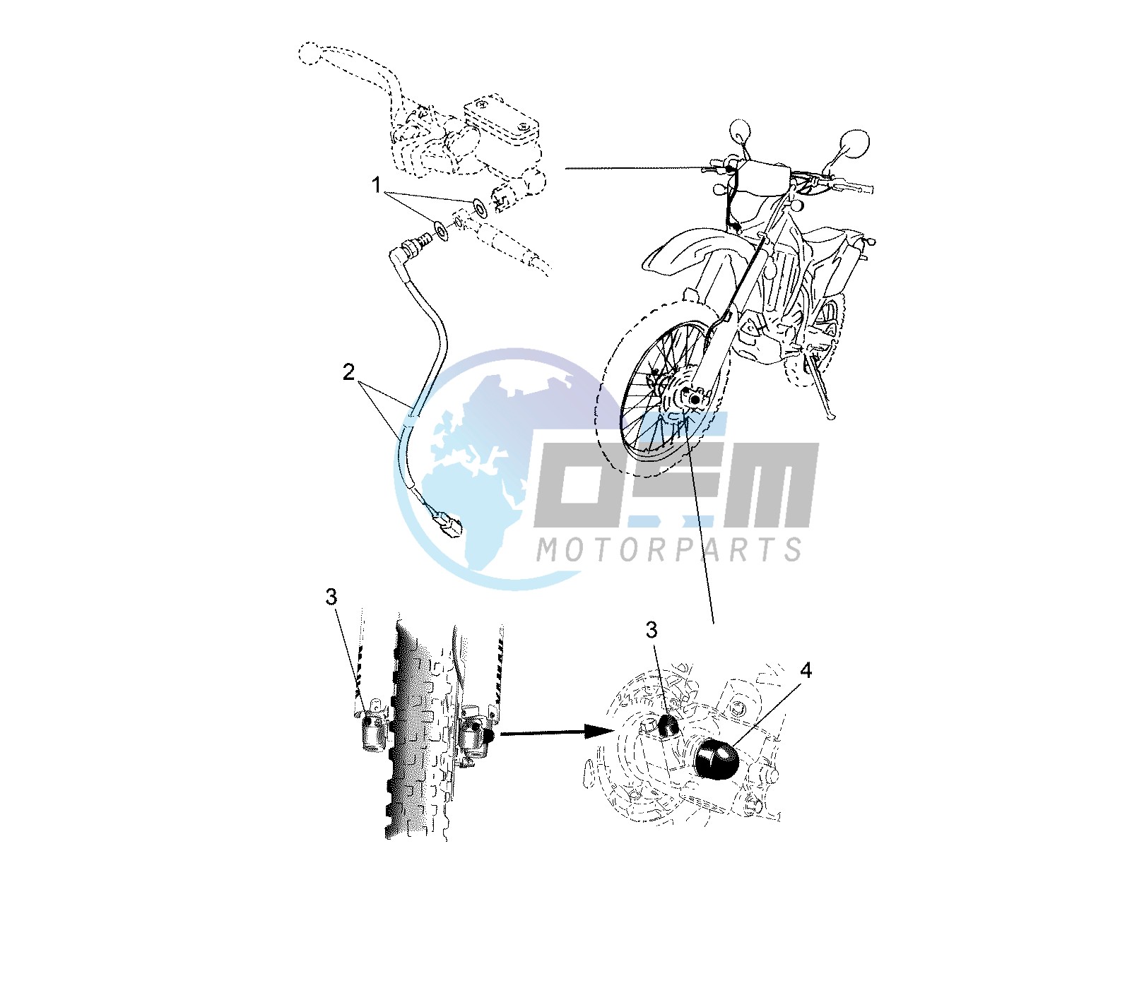 STOP SWITCH FRONT EURO KIT