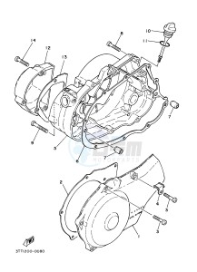 DT175 (3TSV) drawing CRANKCASE COVER 1