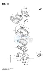 VZR1800 (E3-E28) INTRUDER drawing SPEEDOMETER (VZR1800ZL0)