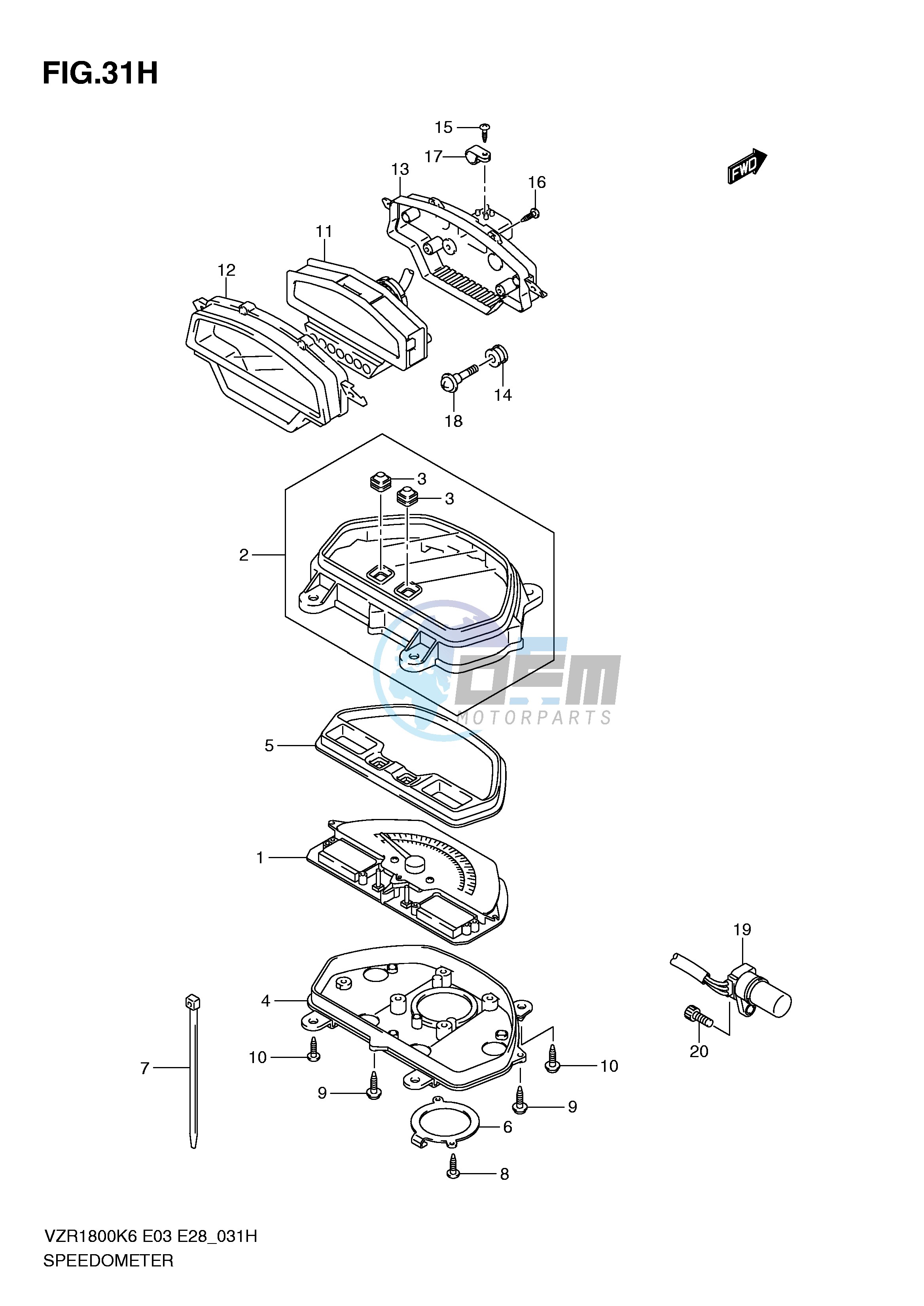 SPEEDOMETER (VZR1800ZL0)