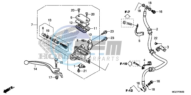 FRONT BRAKE MASTER CYLINDER (STD)