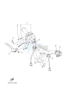 TT-R50 TT-R50E (2CJE 2CJF 2CJG) drawing HANDLE SWITCH & LEVER