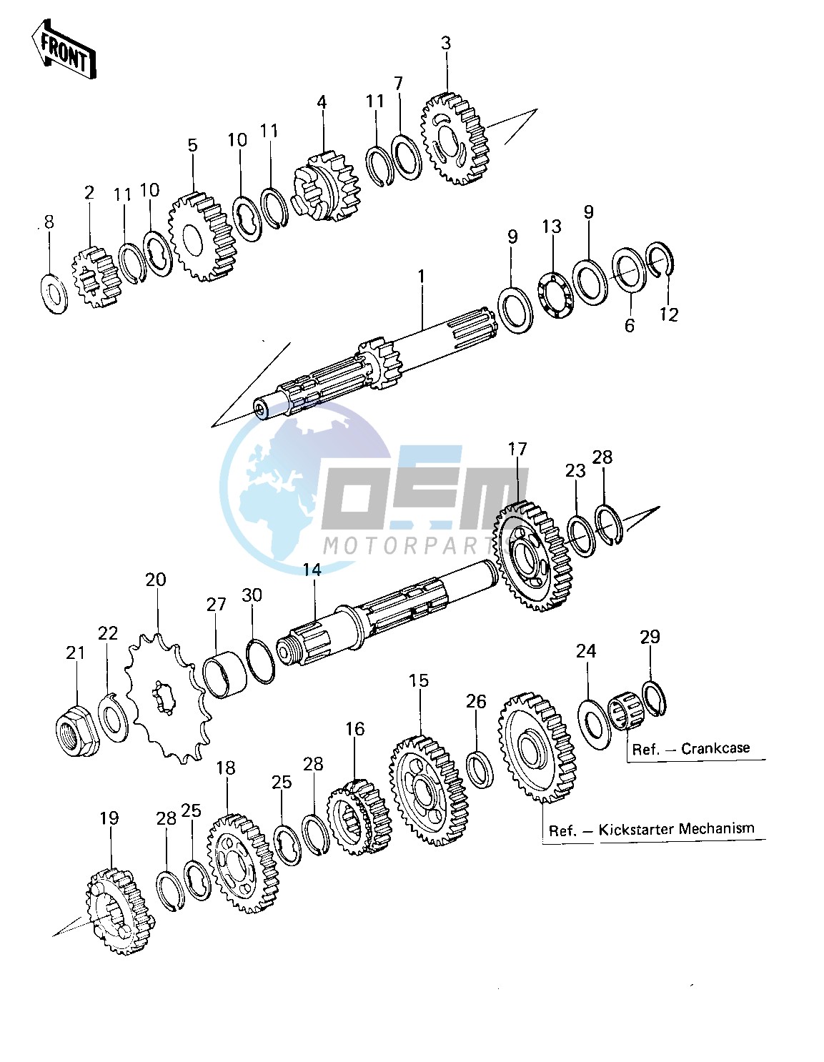 TRANSMISSION -- 80-81 KL250-A3_A4- -