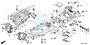 TRX500FE2H Europe Direct - (ED) drawing FRONT FENDER